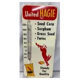 United Hagie Painted Metal Thermometer, 6 x 14 Inc