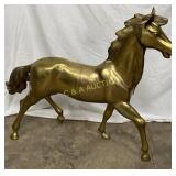 Horse Statue With Polished Finish, 42 x 34 Inches