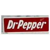 Dr Pepper Metal Advertising Sign, 7in x 20in