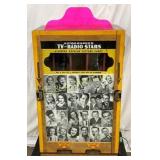 Wooden Card Vending Coin Op Machine Featuring TV