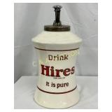 Hires Root Beer Syrup Dispenser with Pump, 8in x 1