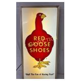 Lexan Red Goose Shoes Light-Up Advertising Sign, 1