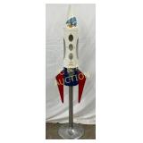 Rocket Gumball Machine Measuring 64 Inches