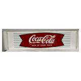 Coca-Cola Metal Fishtail Sign, 55in x 13in
