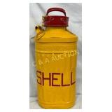 Emb. 5g. Shell Gasoline Can, 12in x 25in