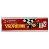 Valvoline Metal Sign with Racing Graphics, Measure