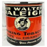 Sir Walter Raleigh Tobacco Tin, ï¿½13in by 13in