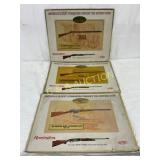 (3) Remington Cardboard Gun Advertisements Featuri