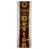 Dayton Tires Metal Sign, 15in x 67in, Cut Version