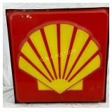 Shell Gasoline Lexan Can Sign, 26in x 26in x 6in