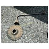 Porc. Morning Glory Shade with Pipe-Style Hanger