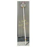 Early Station Light Pole with Porcelain Shade and