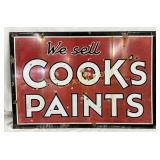 DSP Cookï¿½s Paints Sign , 36 x 24 Inches
