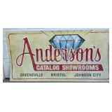 Andersonï¿½s Catalog Showrooms Painted Metal Sign, 9