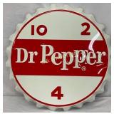 Emb.  Dr Pepper Bottle Cap 19in
