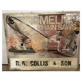 Emb. Homelite Chain Saws Sign, 58ï¿½46