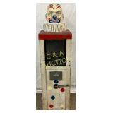 Early Clown Coin Op Vending Machine with Polychrom