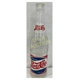 Early Glass Pepsi Double Dot Bottle, 20in  tall