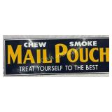 Mail Pouch Tobacco Emb. Metal Sign, 61in x 21in
