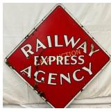 SSP ï¿½Railway Express Agencyï¿½ Sign, 49ï¿½ï¿½ x 49ï¿½ï¿½