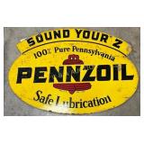 DS Pennzoil Metal Sign, 31in x 22in