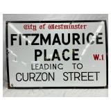 SSP ï¿½Fitzmaurice Placeï¿½ Street Sign, ï¿½35 x 24 Inch