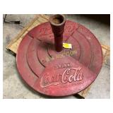 Coca-Cola Cast Iron Sidewalk Base, 22 Inches