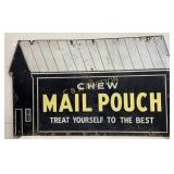 ï¿½Chew Mail Pouchï¿½ Metal Sign with Barn Shape and w
