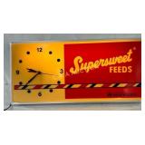 ï¿½Supersweet Feedsï¿½ Lighted Lexan Clock, 25in x 12i