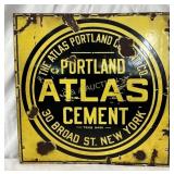 Porc Atlas Portland Cement Co., 17in x 17in