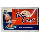 Sun Crest Metal Flange Sign, 18x12 Contemporary