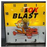 Fox Blast Pam Clock Co. Light-Up Clock, 15 inches