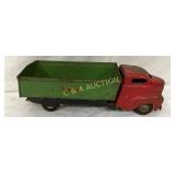 Wyandotte Steel Pressed Dump Truck Toy with Red Ca