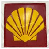 Emb. Shell Logo Lexan ï¿½Sign, 35in x 37in