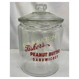 Fishers Sandwiches Glass Store Jar with Lid
