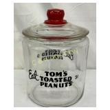 Tomï¿½s Glass Peanut Jar with Lid, 7in x 10in