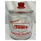 Tomï¿½s Toasted Peanuts Glass Jar with Lid