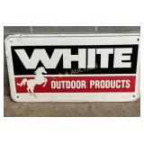 Emb. ï¿½White Outdoor Productsï¿½ Metal Advertising Si