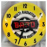 Bard Multi Radiator Clock with 16-Inch Lexan Face