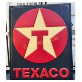 Emb. Texaco Lexan Sign, 72in x 91in