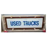Used Trucksï¿½ Lexan Can Sign 98x33