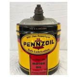 5g. Pennzoil Motor Oil Can with Spout, 100% Pure P