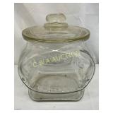 Early Planters Glass Peanut Jar with Lid