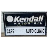 Emb. Kendall Motor Oil and Cape Auto Clinic Metal