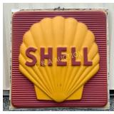 Emb. Shell Oil Lexan Sign, 72ï¿½72 Inches