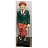 Golfer Store Display, Fiberglass,  55in Tall