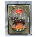 Budweiser Clydesdale Lexan Light-Up, 15x20