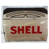 Shell Gas Station Glass Panel, 15ï¿½12 Inches