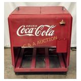 Embossed Metal Coca-Cola Ice Chest Box, 31x34