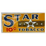 SSP Star Tobacco Sign, 28in x 12in